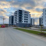 Residential area in Skvrňany, Prague